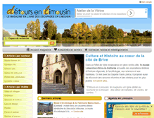 Tablet Screenshot of detours-en-limousin.com